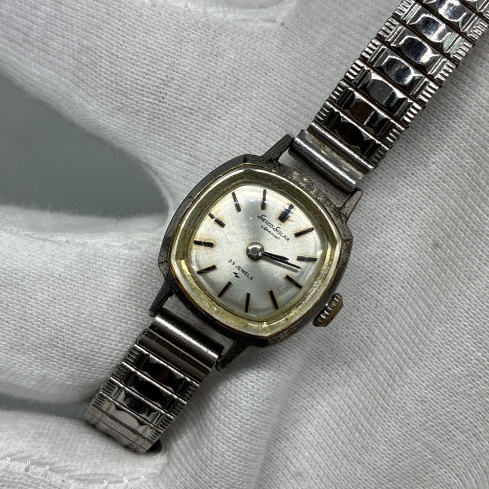 Seiko Solar Women's Manual Watch 23Jewels 1040-3030 18mm - Running!
